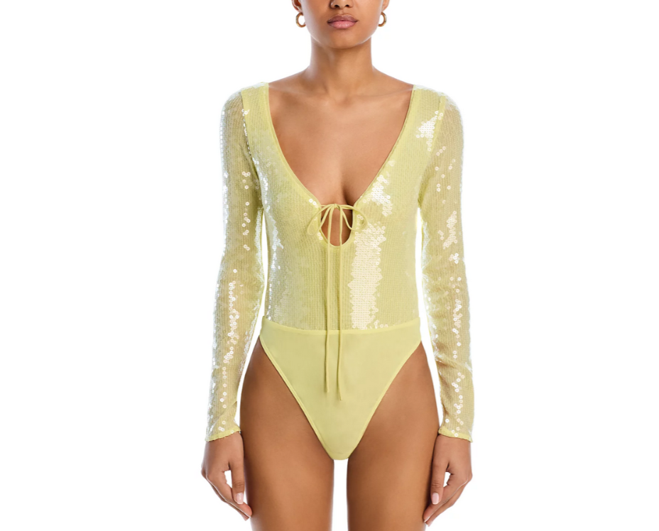 Bardot Verona Sequined Bodysuit MSRP $119