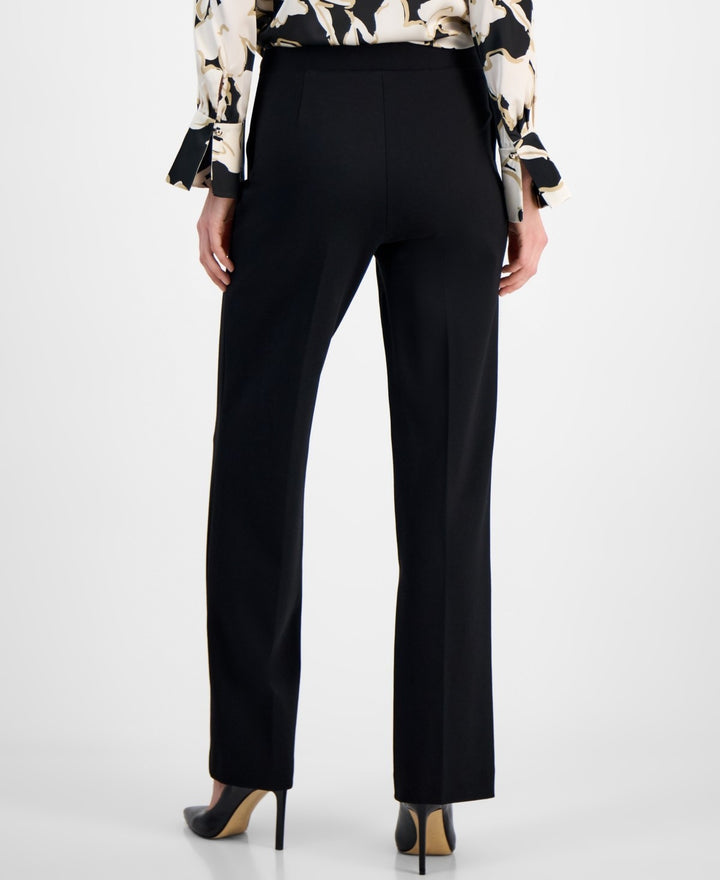 Anne Klein Sailor-Pocket Mid-Rise Wide-Leg Pants MSRP $99