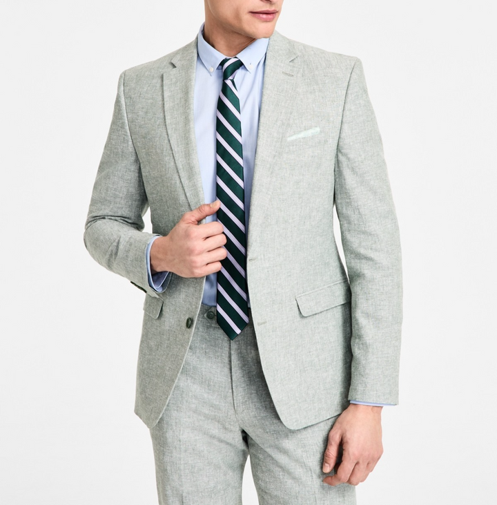 Bar III Men's Slim-Fit Linen Suit Jacket MSRP $360
