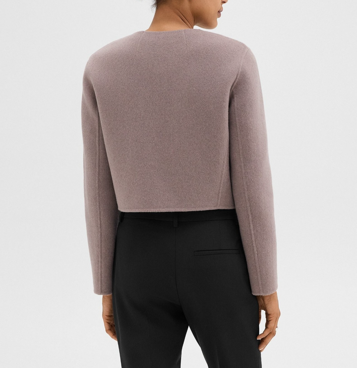 Theory Cardigan Jacket in Double-Face Wool-Cashmere MSRP $595
