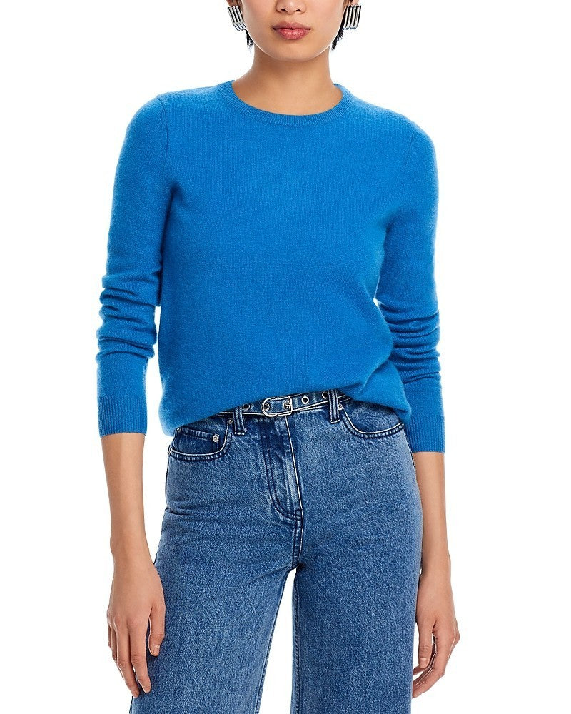 C by Bloomingdale's Cashmere 100% Cashmere Crewneck Sweater MSRP $178