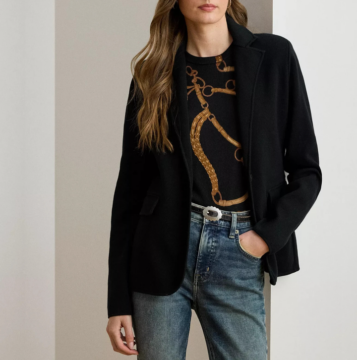 Lauren Ralph Lauren Women's Cotton-Blend Blazer MSRP $245