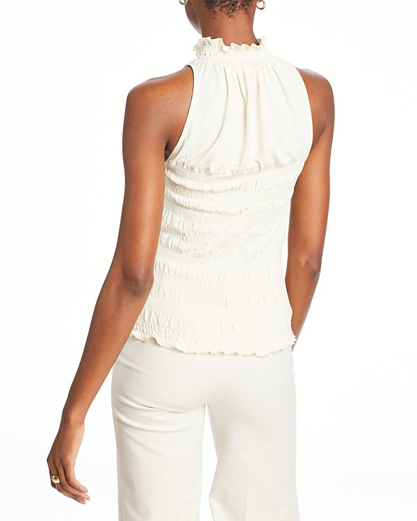 Frame Women's Smocked Gathered Halter Top MSRP $258