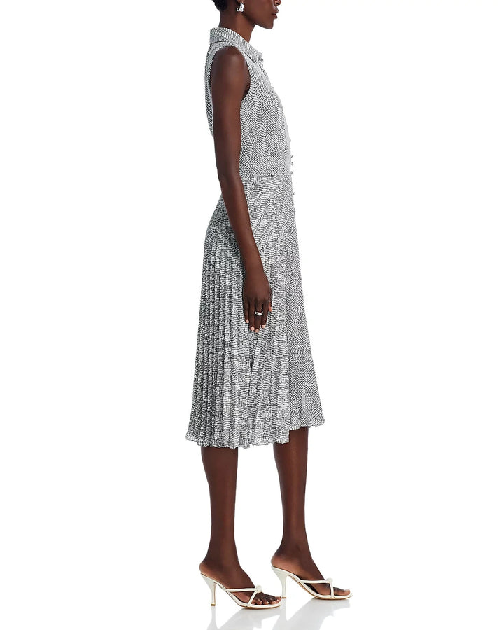 T Tahari Sleeveless Button Down Midi Dress MSRP $138
