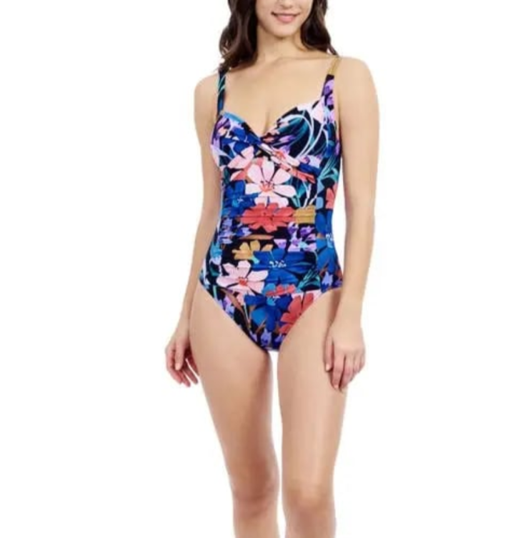 Profile by Gottex Sweetheart Twist Front Princess Seam One Piece Swimsuit $154