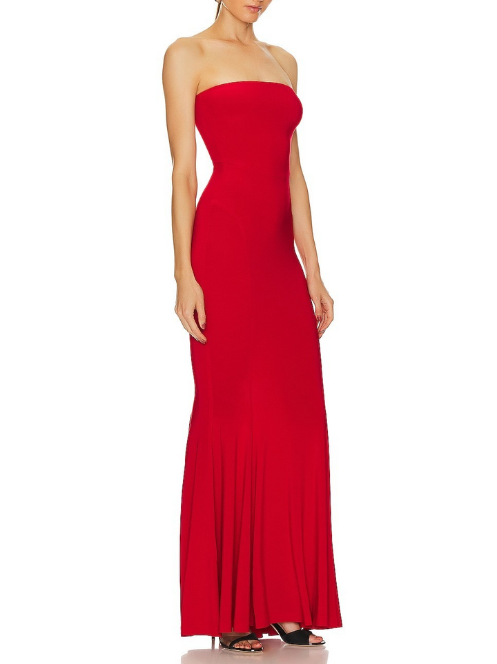 Norma Kamali Strapless Fishtail Gown MSRP $265