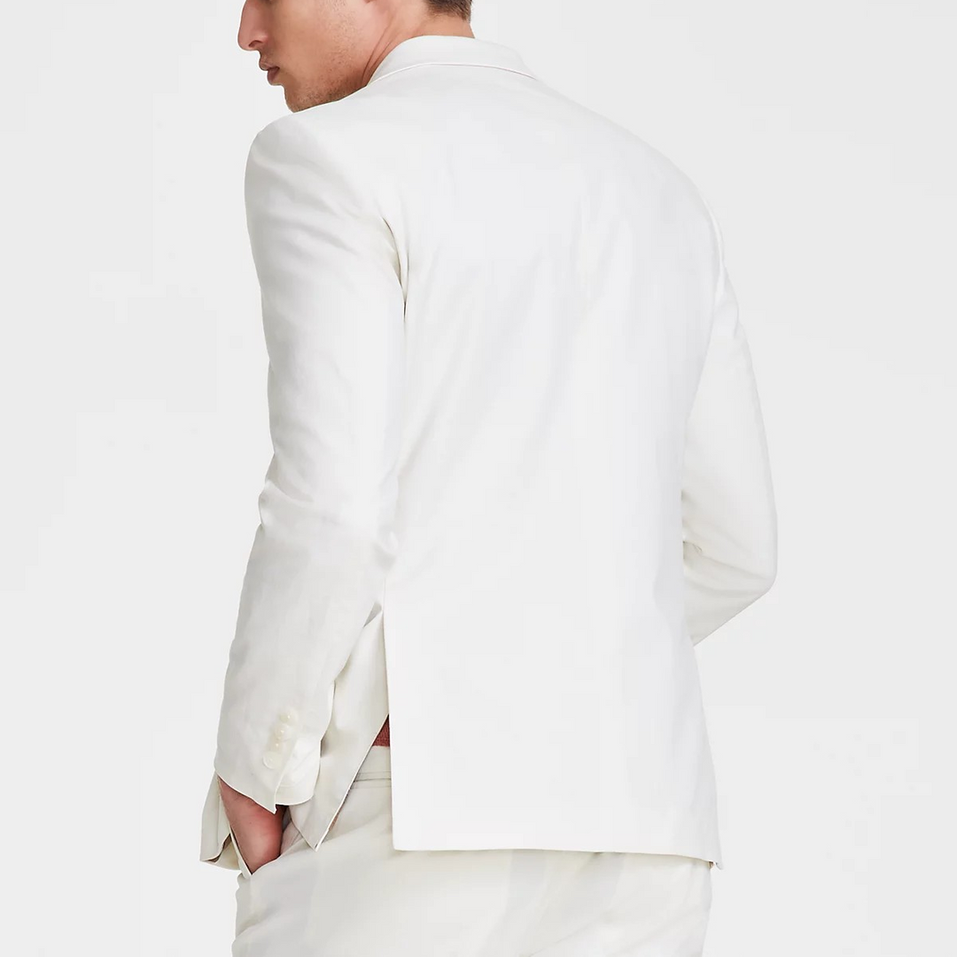 Nautica Men's Modern-Fit Seasonal Cotton Stretch 2-Piece Suit