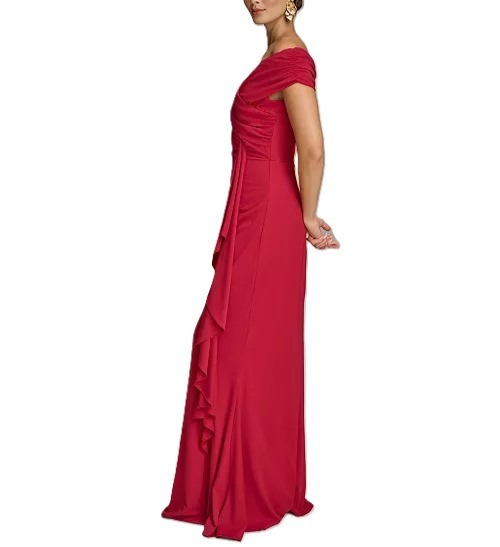 Donna Karan New York Asymmetric Draped Gown MSRP $249