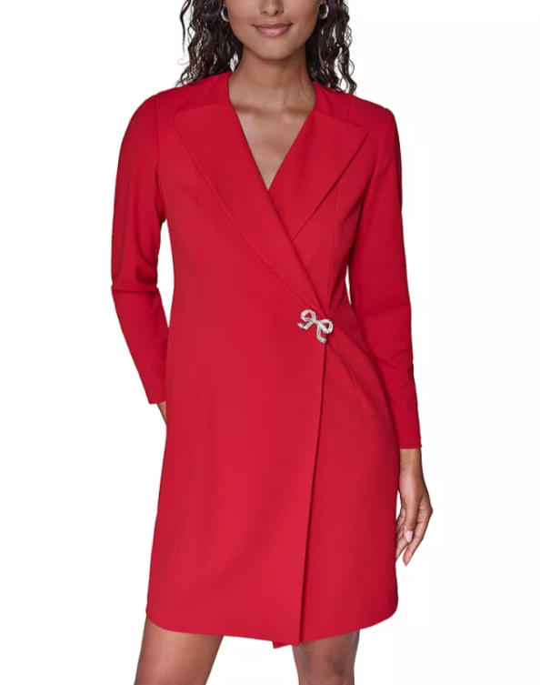 KARL LAGERFELD PARIS Bow Detail Jacket Dress MSRP $168