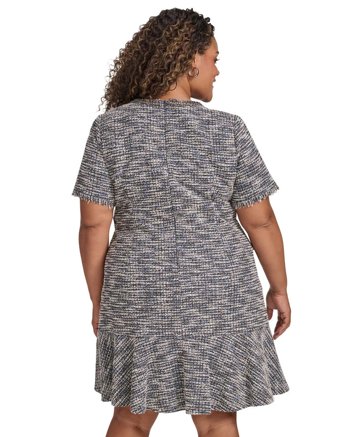 Jessica Howard Bouclé Jewel Neck Shift Dress MSRP $129