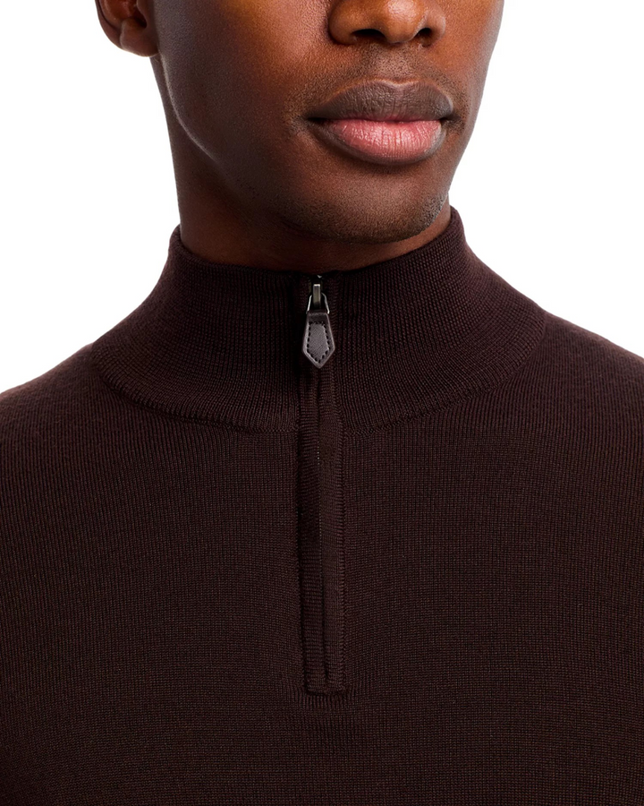 The Men's Store at Bloomingdale's Quarter-Zip Merino Wool Sweater MSRP $228