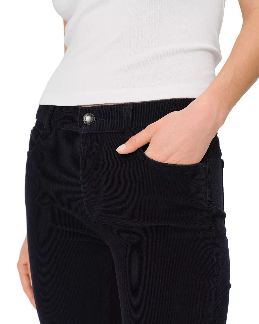 DL1961 Mara Straight Mid Rise Instasculpt Ankle Corduroy Jeans MSRP $219