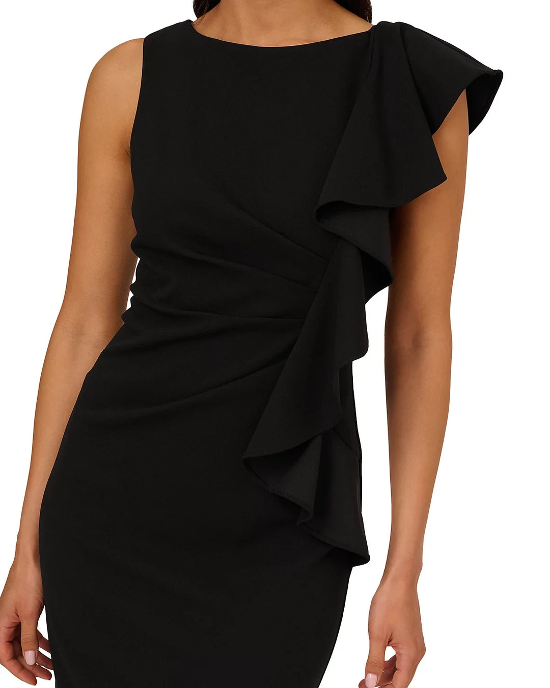Adrianna Papell Sleeveless Ruffled Dress MSRP $129