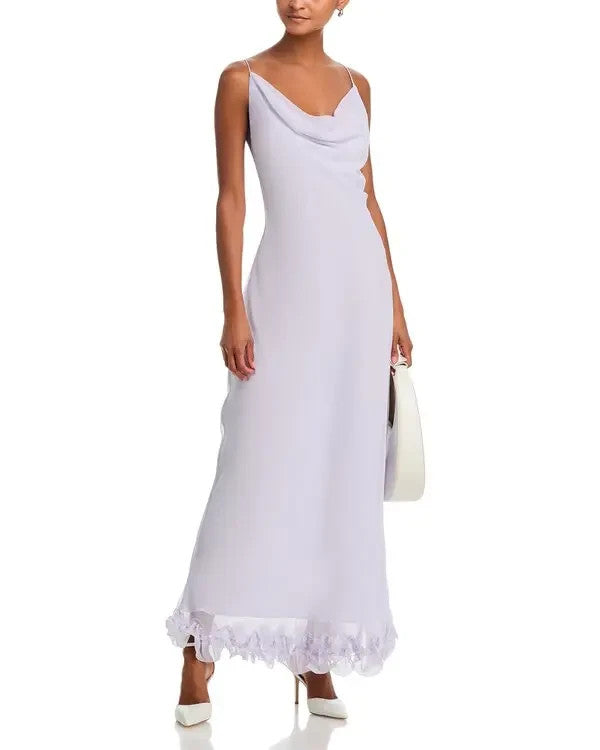 ROTATE Chiffon Slip Dress MSRP $310