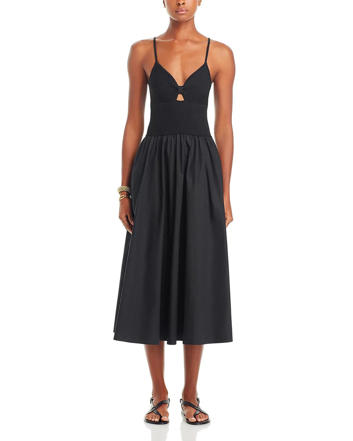 Lucy Paris Barcelona Cutout Midi Dress MSRP $118