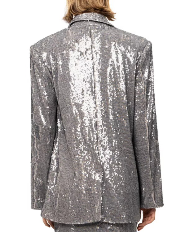 NONCHALANT LABEL Sylvie Sequined Blazer MSRP $690