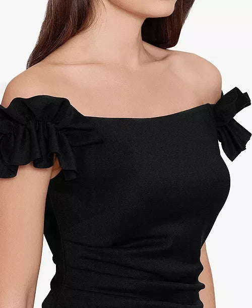 X by XSCAPE Off-The-Shoulder Ruffle Gown MSRP $169