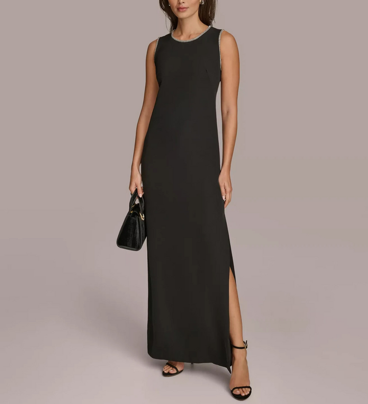 Donna Karan New York Rhinestone Trimmed Gown MSRP $239