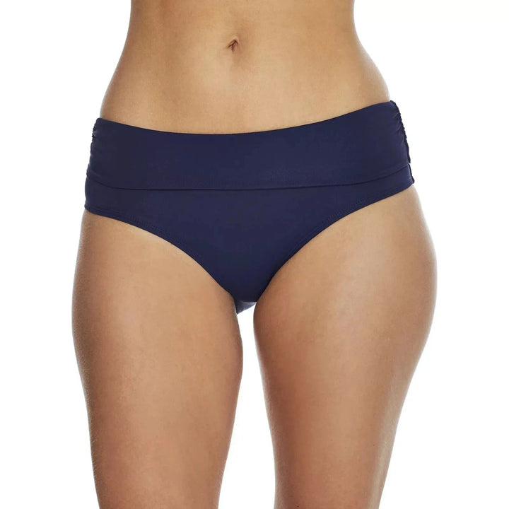 Anne Cole Convertible High Waist Shirred Swim Bottom MSRP $64