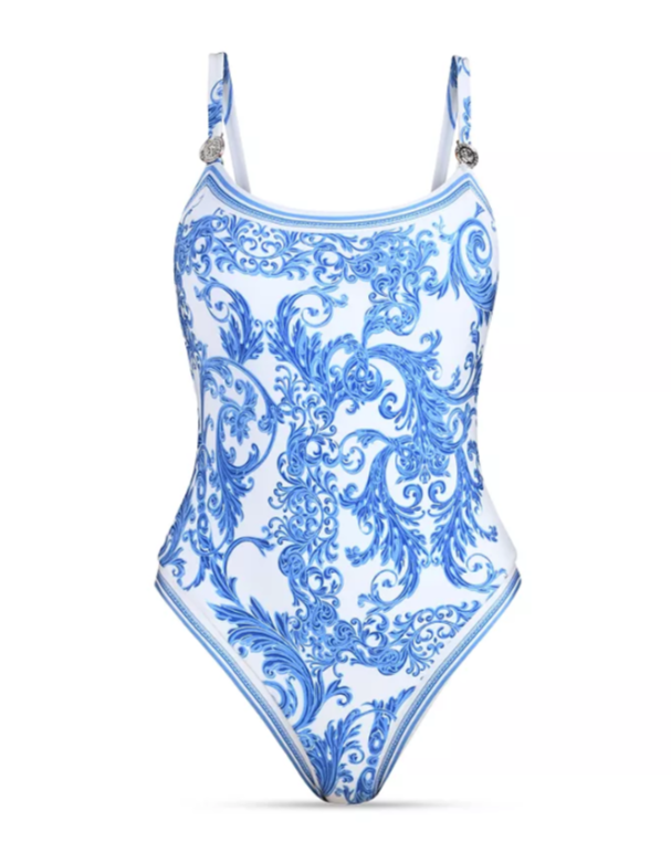 L'AGENCE Remi Baroque One Piece Swimsuit MSRP $275