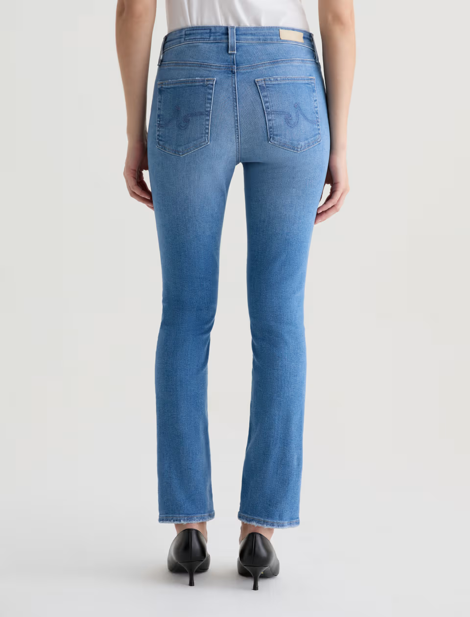 AG Mari Mid-Rise Slim Straight Jeans MSRP $225