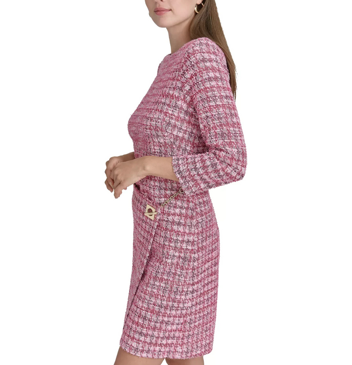 Halston Women's Tweed Shift Dress MSRP $149