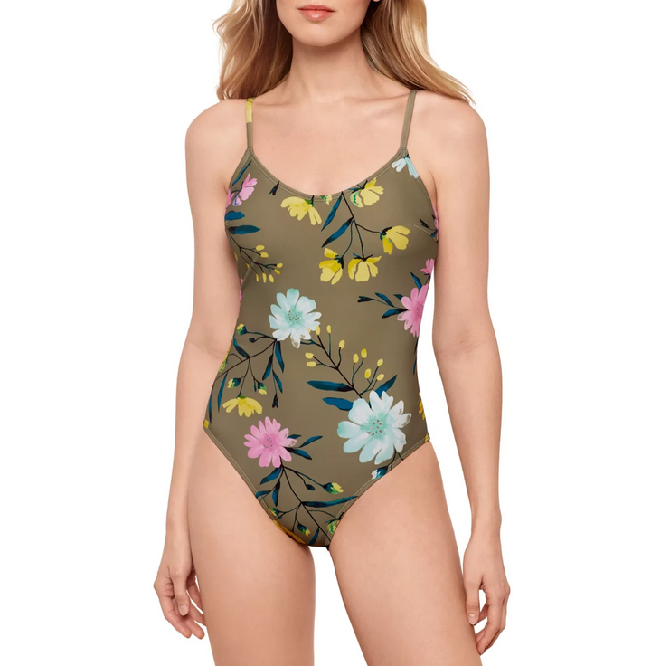 Salt + Cove Juniors' Floral-Print One-Piece Swimsuit MSRP $39.99