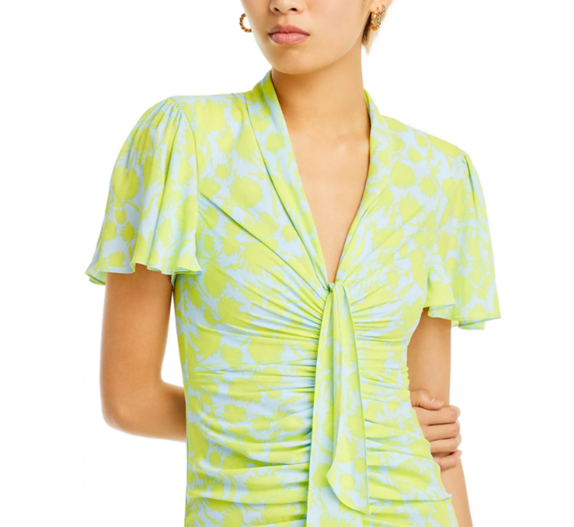 Cinq à Sept Graphic Floral Peeta Dress MSRP $495