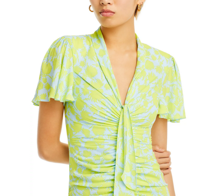 Cinq à Sept Graphic Floral Peeta Dress MSRP $495