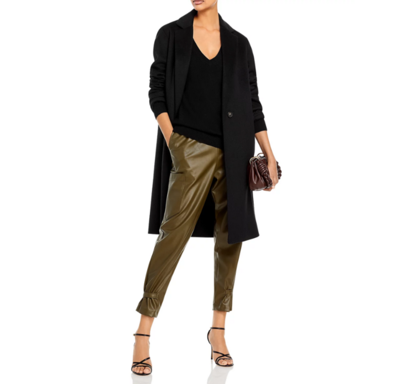 Vince Weekend V-Neck Cashmere Sweater MSRP $348