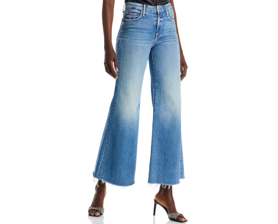 MOTHER The Roller High Rise Wide Leg Jeans MSRP $258