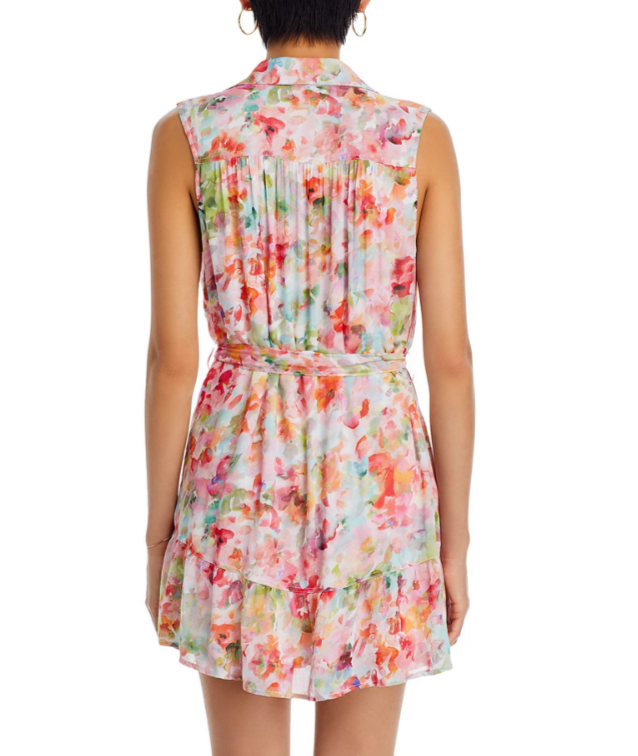 Bella Dahl Sleeveless Mini Shirt Dress MSRP $194