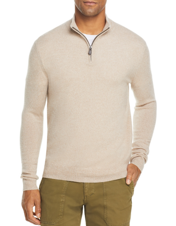 The Men Store Cashmere Half-Zip Sweater MSRP $228