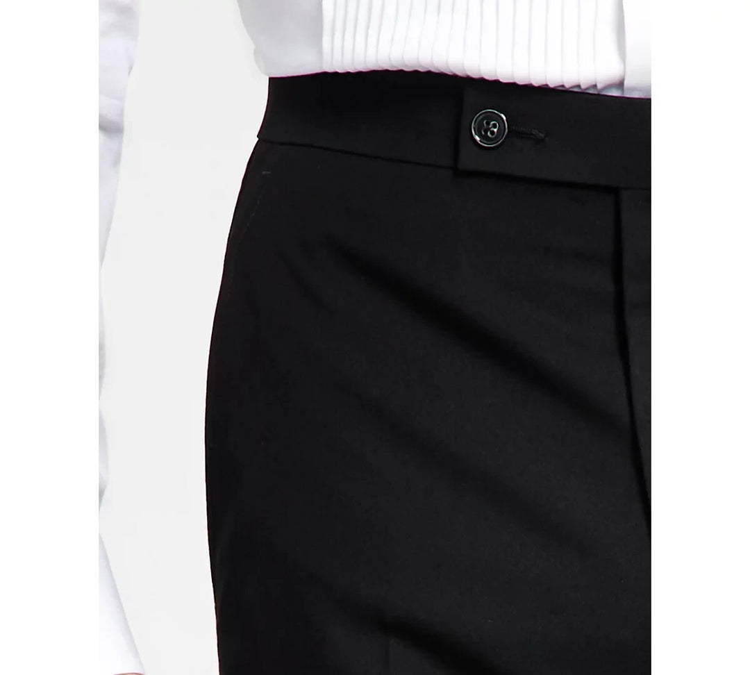 Alfani Men's Classic-Fit Stretch Black Tuxedo Pants MSRP $135