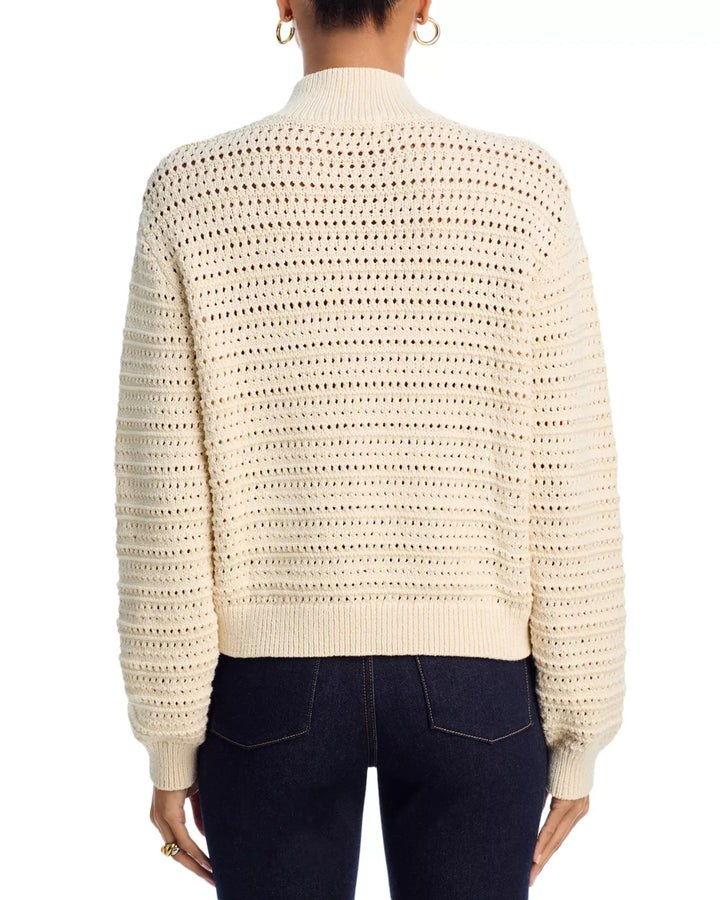 Marine Layer Montecito Quarter Zip Sweater MSRP $138