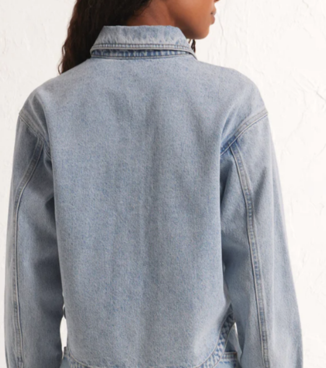 Z Supply Cropped Denim Jacket MSRP $110