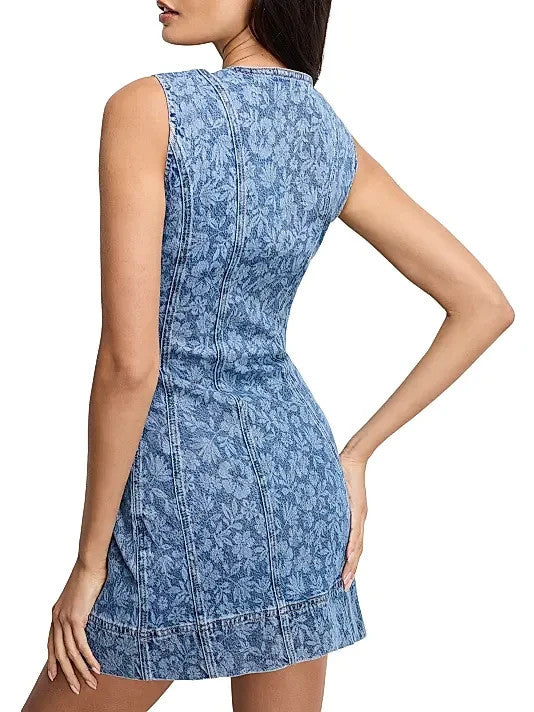 Good American Power-Stretch Button-Front Dress MSRP $184