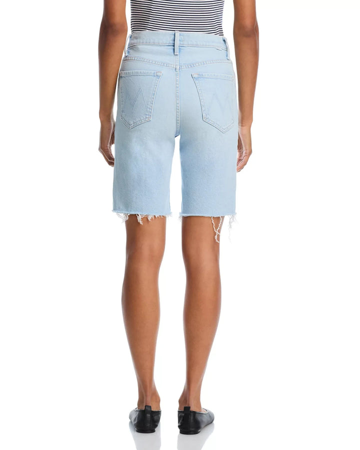MOTHER Rider High Rise Denim Bermuda Shorts MSRP $228