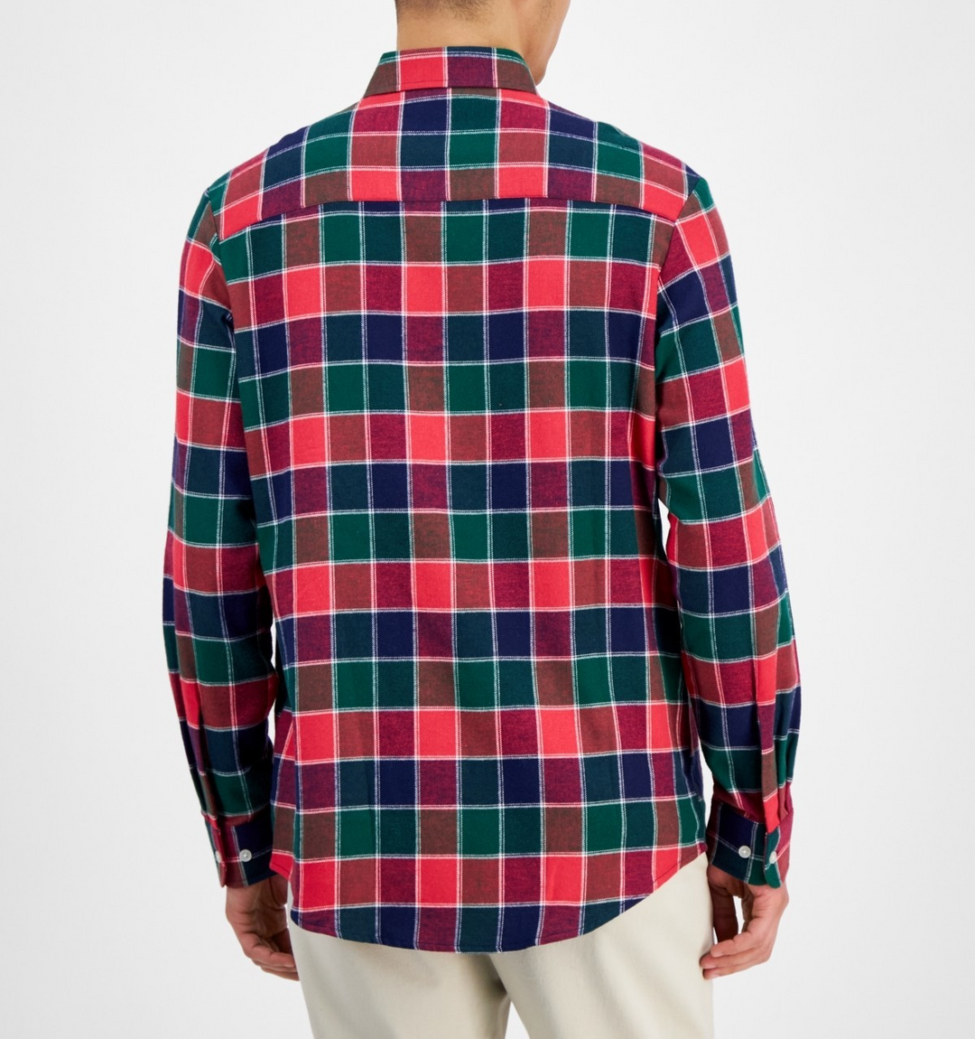Club Room Men's Regular-Fit Plaid Flannel Shirt MSRP $39.50