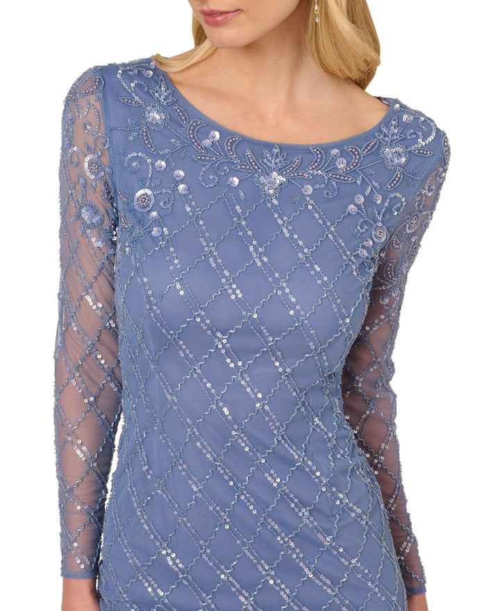 Adrianna Papell Embellished Sheath Dress MSRP $229