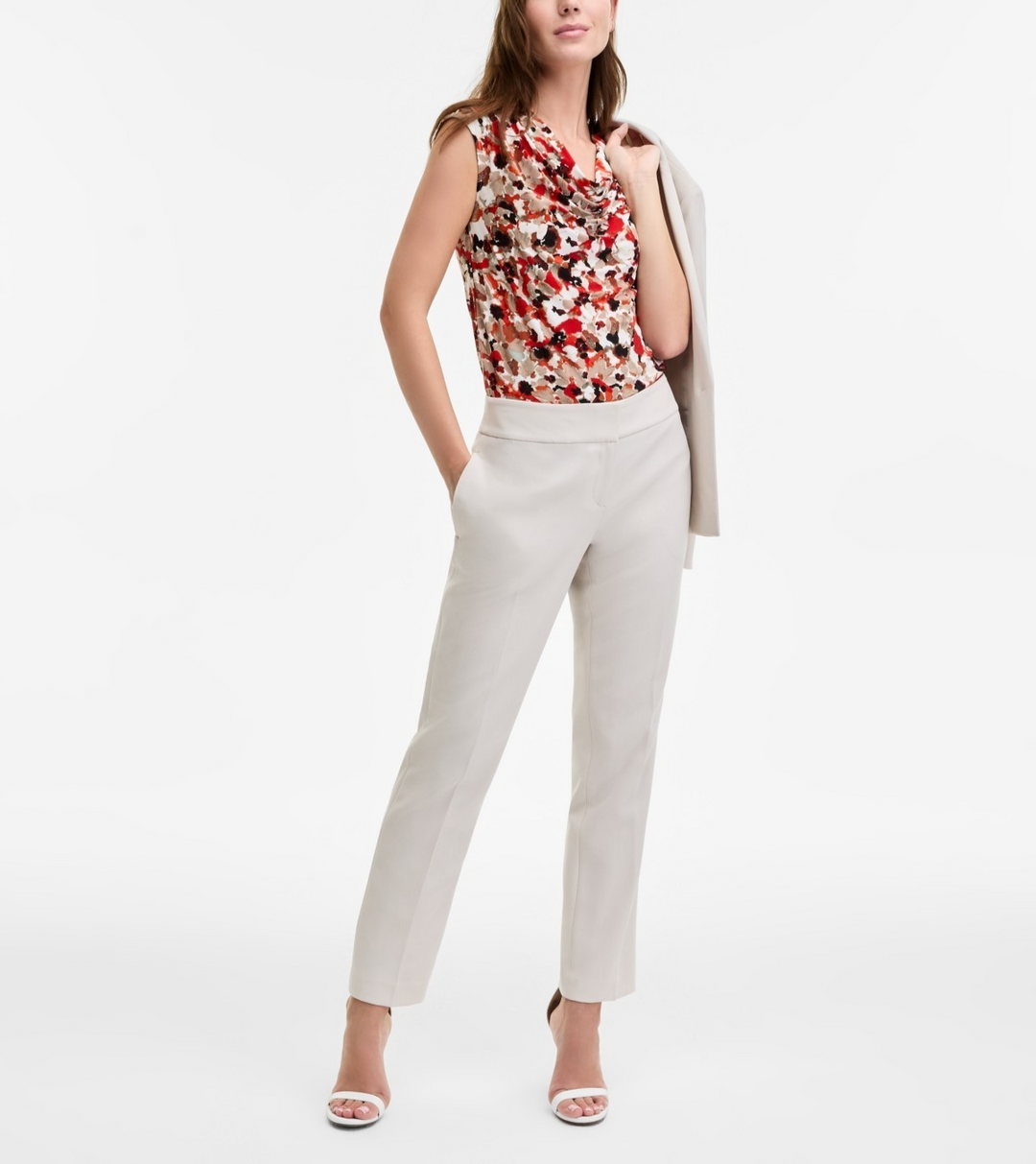 Kasper Women's Ava Straight-Leg Pants MSRP $79