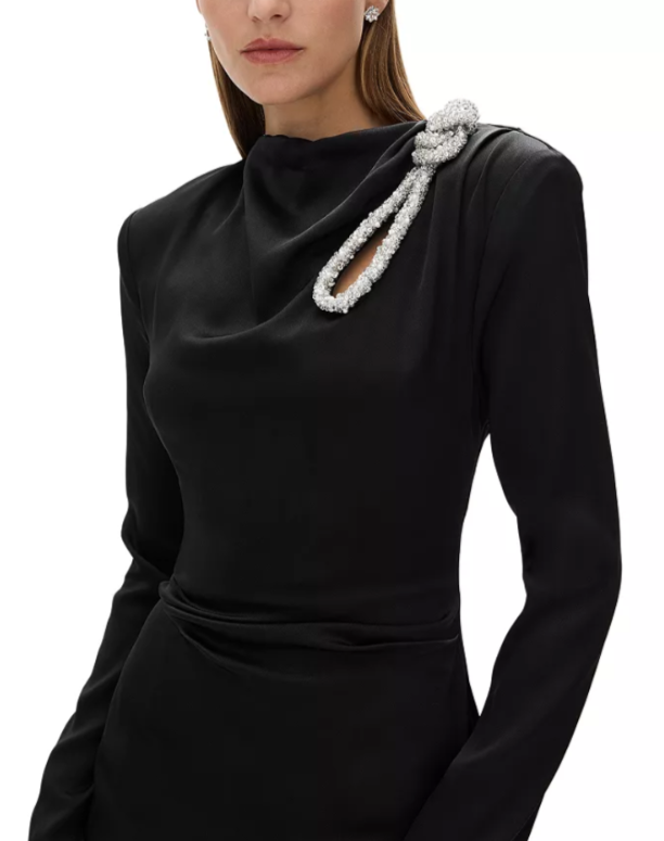 Rachel Gilbert Henrietta Embellished Midi Dress MSRP $1495