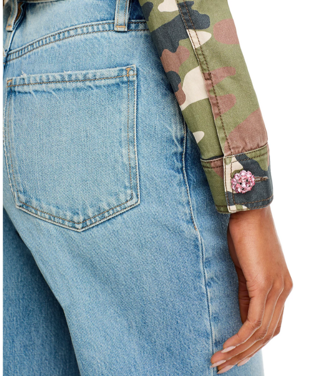 Cinq à Sept Camo Cropped Jacket MSRP $495