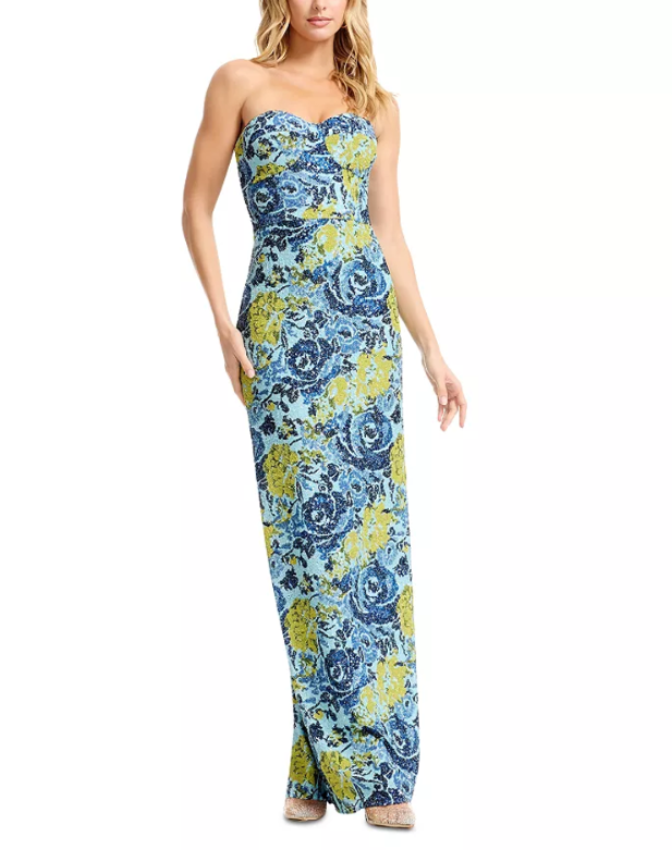 Dress the Population Strapless Sweetheart Gown MSRP $428