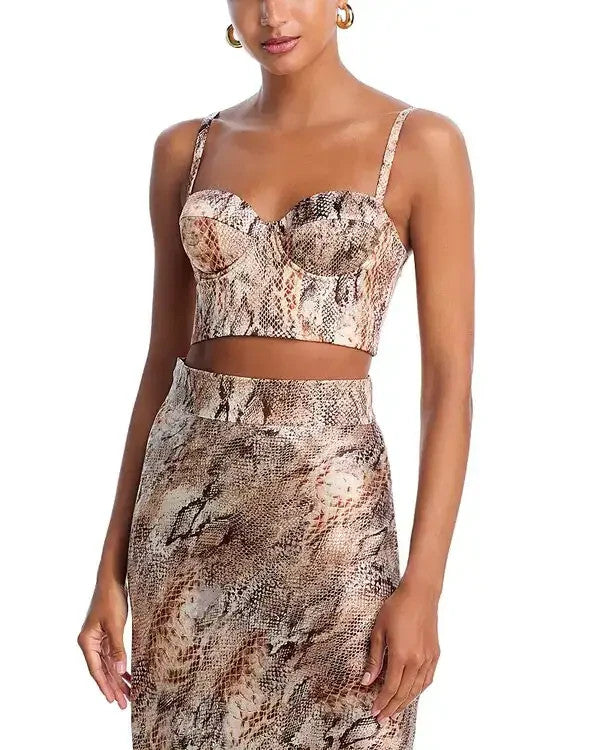 L'Agence Sonya Silk Bustier MSRP $265