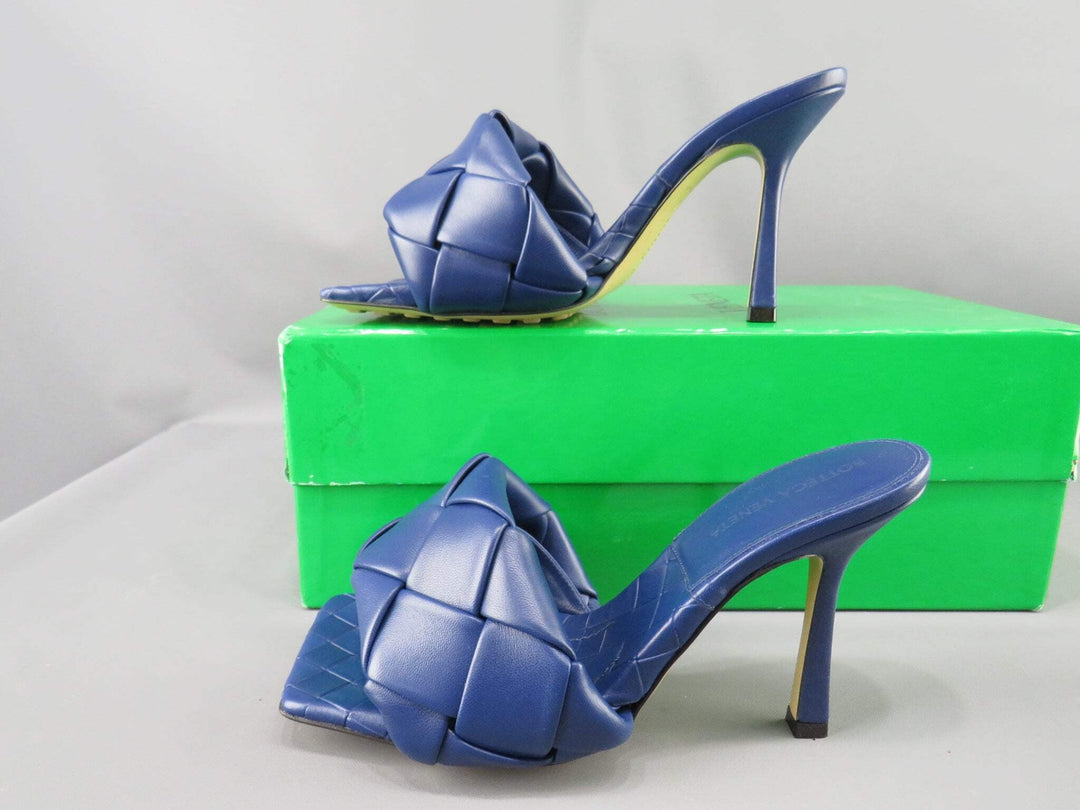 Bottega Veneta Women's Lido Woven High Heel Slide Sandals M2 353