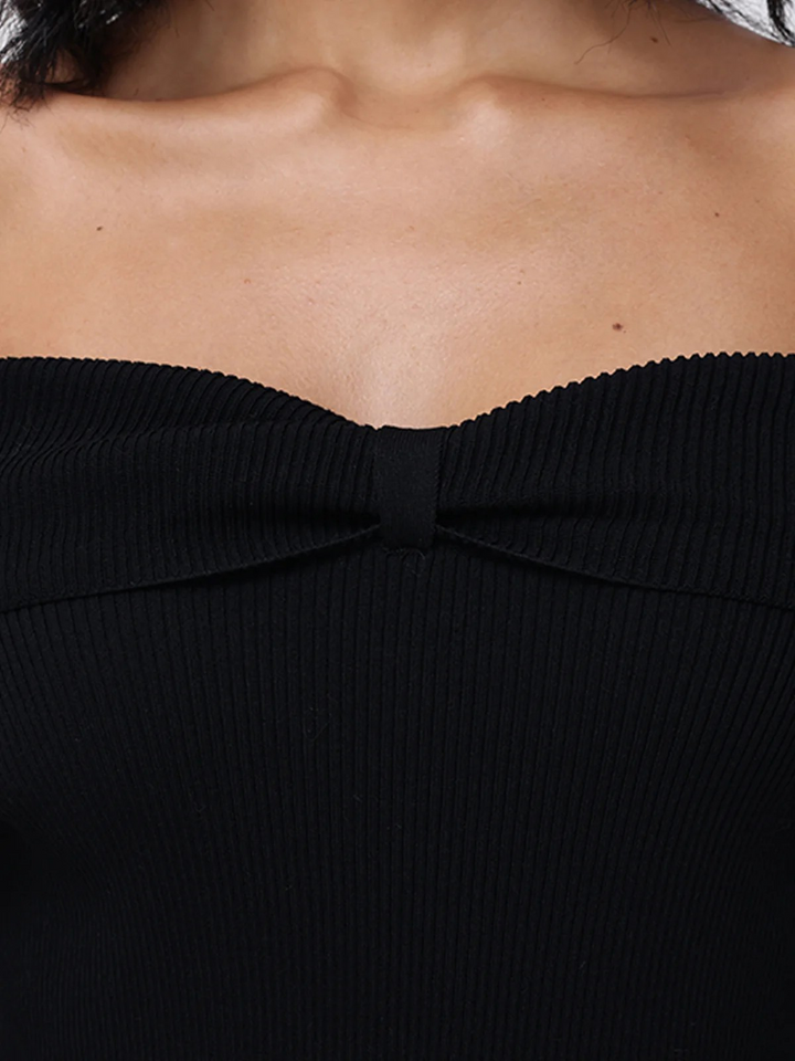 525 Women's Morgan Off Shoulder Peplum Top MSRP $119