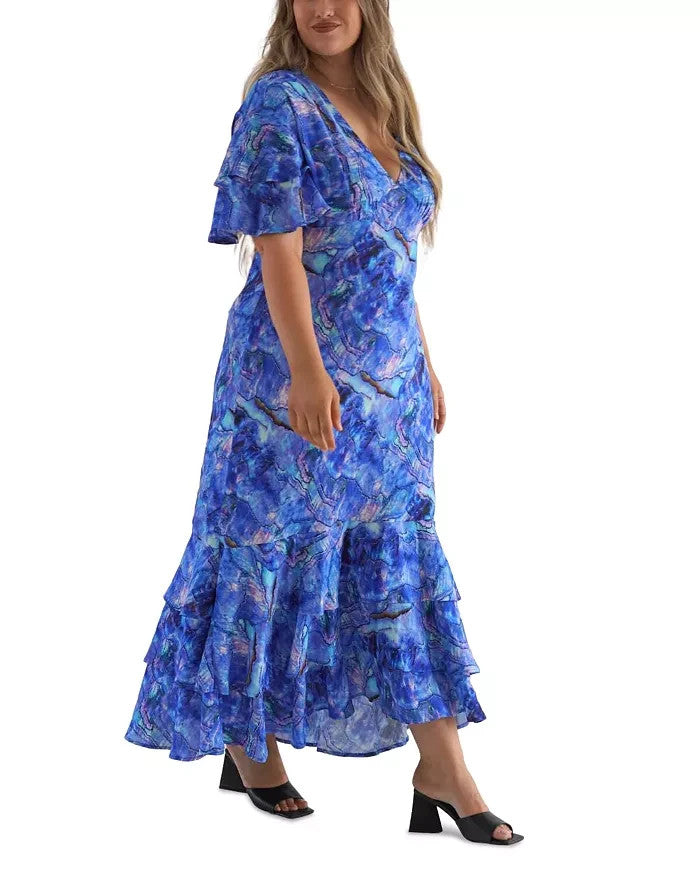 Dani Marie Marcy Ruffled Maxi Dress