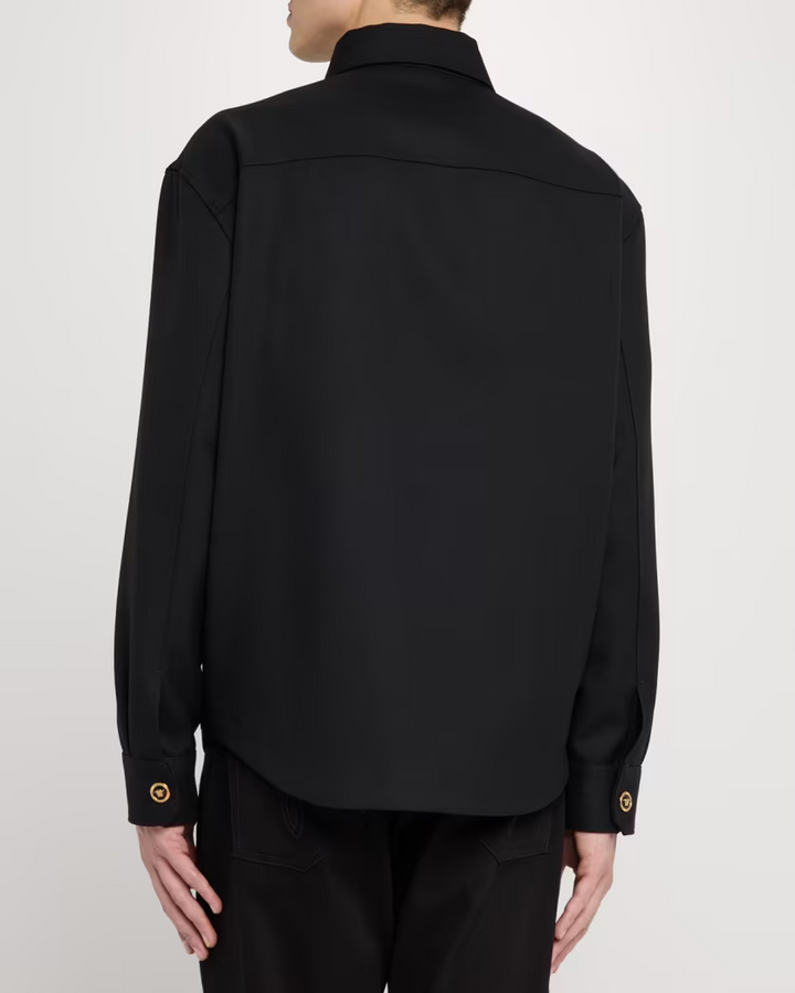Versace Men's Medusa Wool Overshirt MSRP $1890