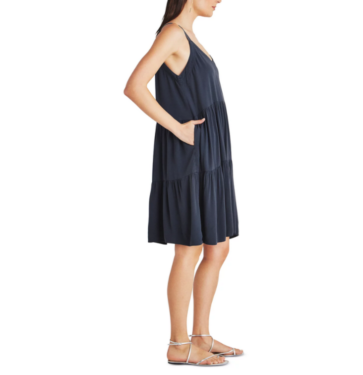 Splendid Napa Tiered Solid Dress MSRP $158